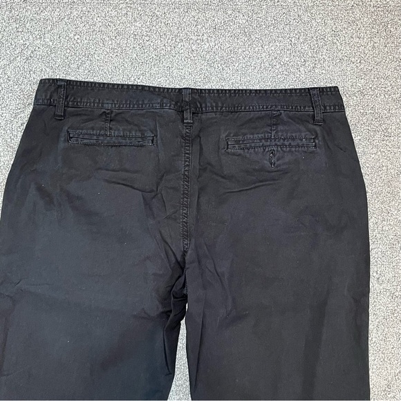 Gramicci Pants Womens Size 14 Black Chino Canvas Straight Leg Mid Rise - Picture 11 of 12